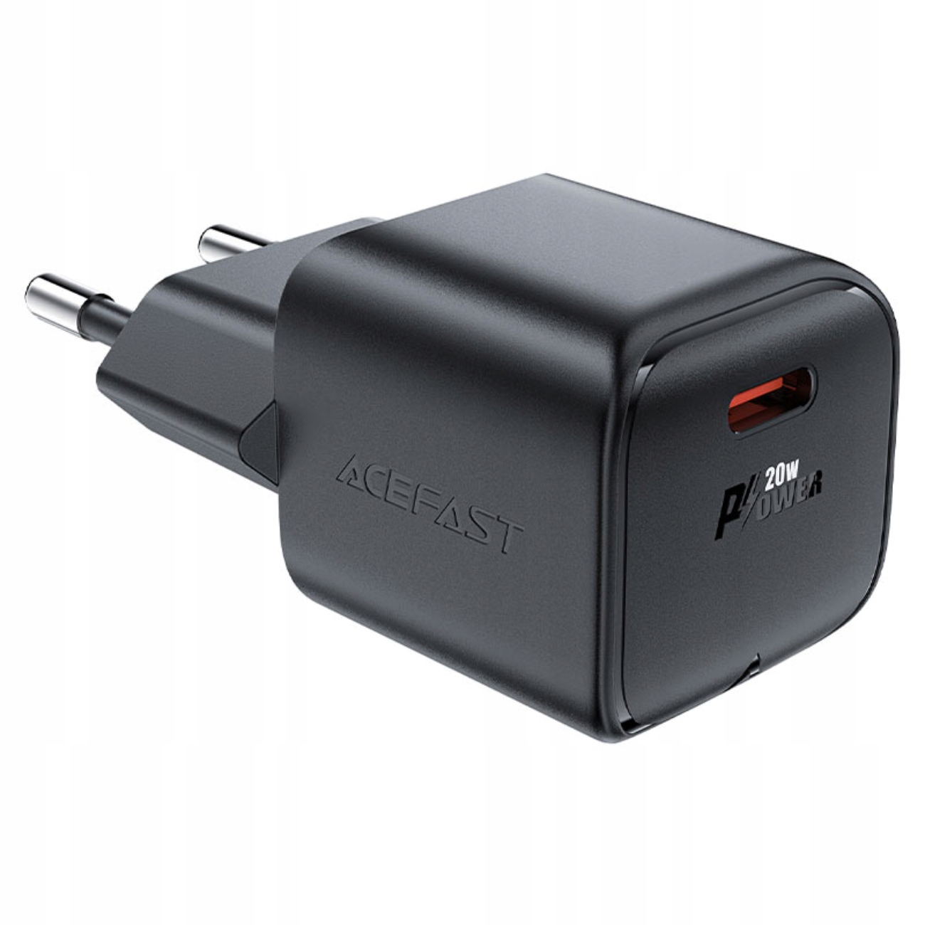 Mini Ładowarka sieciowa GaN Pd 20W Usb-c czarna
