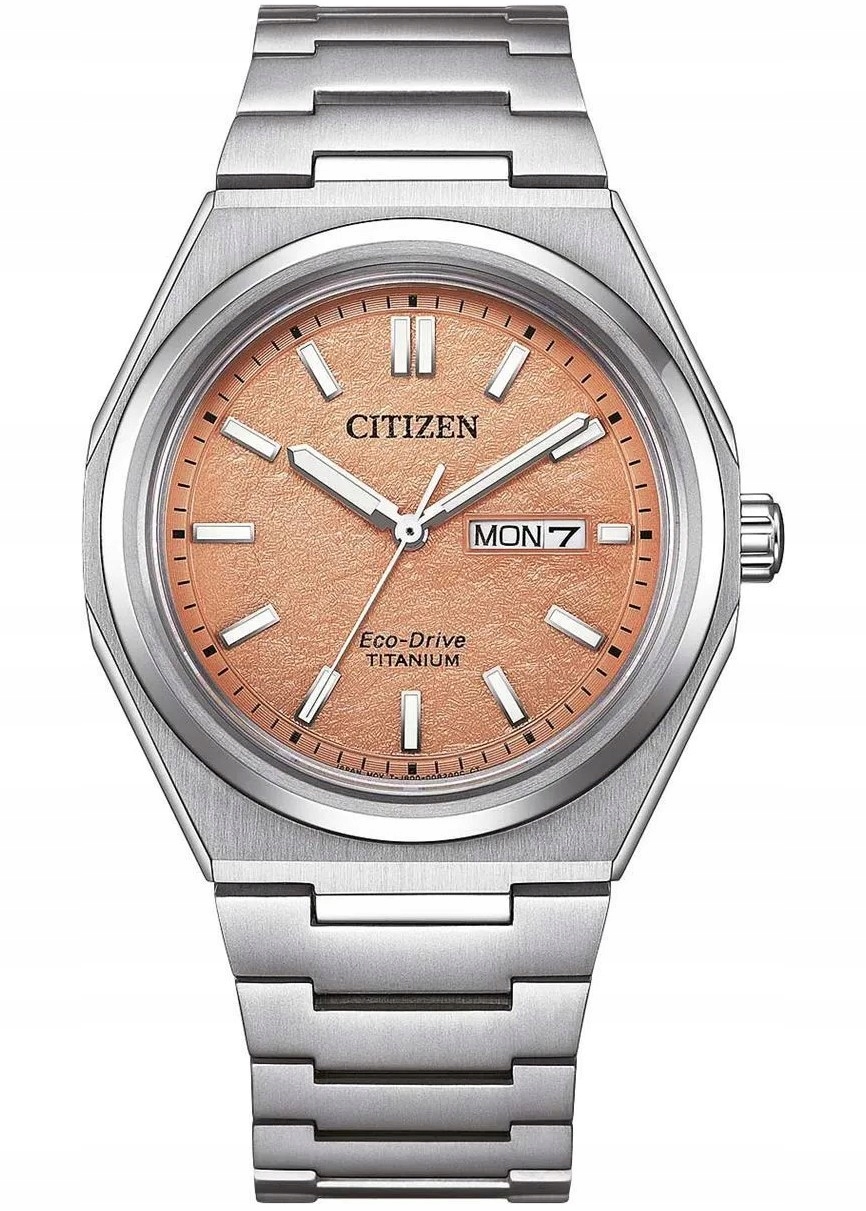 Zegarek męski Citizen NJ0180-80Z Zenshin Titanium srebrny