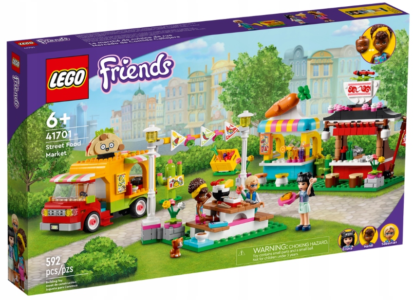 Lego Friends 41701 Stánky s jídlem – stavebnice
