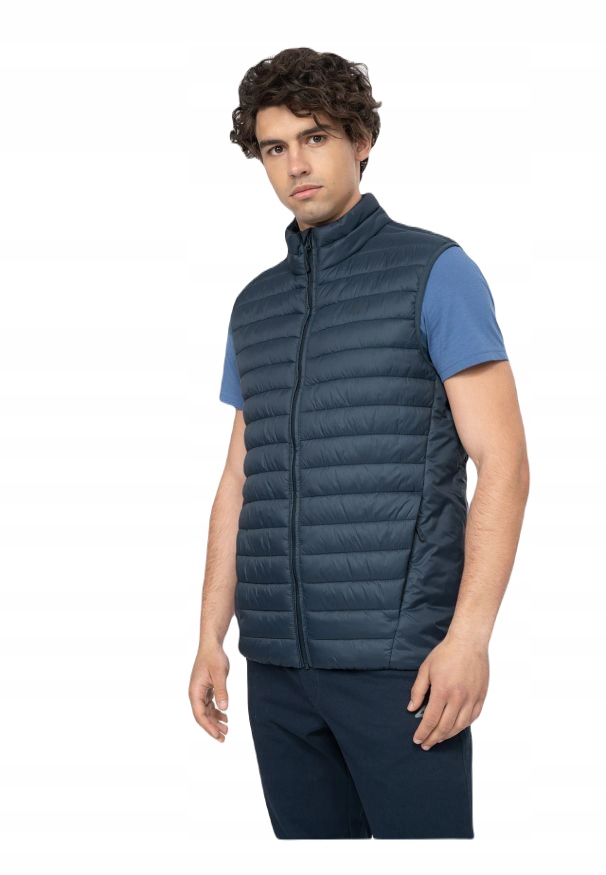 Pánská Vesta Bez Rukávů 4F KUMP001 Péřová Vesta S-3XL