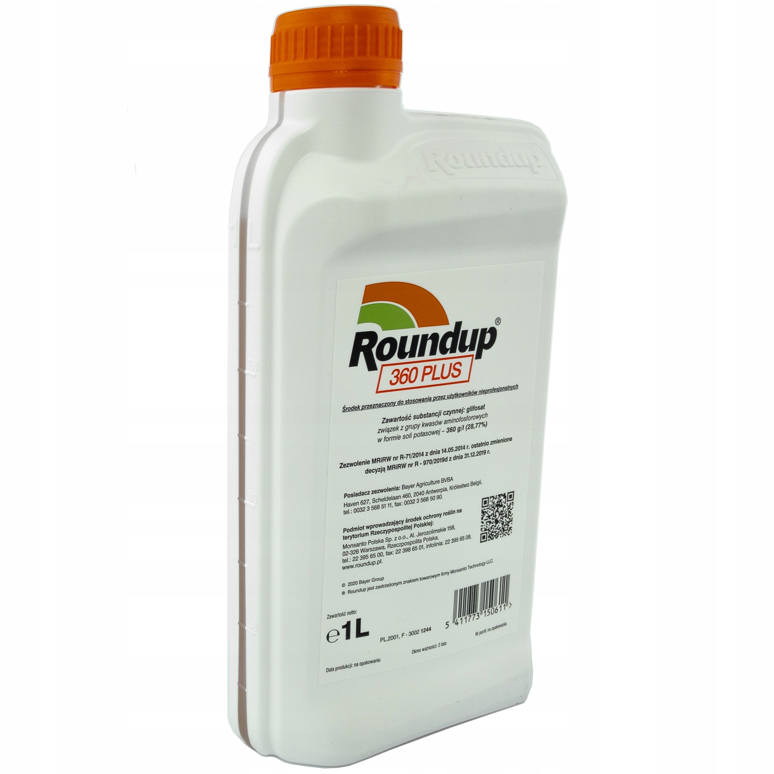 Roundup 360 Plus 1l , oprysk na chwasty