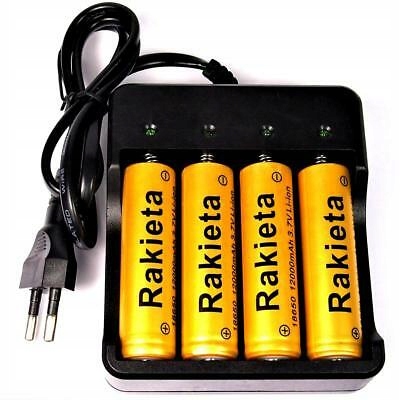 BATERIA OGNIWO AKUMULATOR 18650 12000MAH 3,7V Pojemność akumulatora 12000 mAh