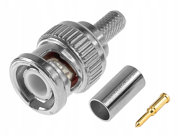 

Wtyk Bnc 50Ohm zaciskany na kabel RG-58 10szt