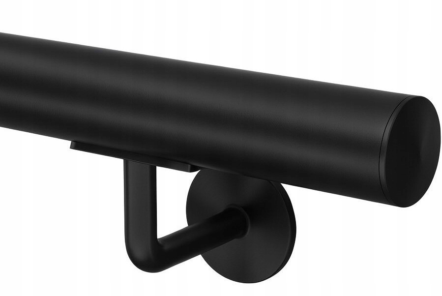 Nerezové nástěnné madlo černé Pvd Ø 42,4 schodišťové na schody 50 cm