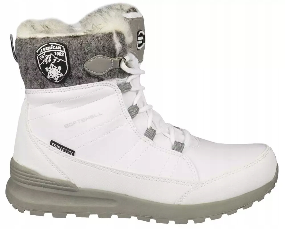 Zimowe buty damskie American Club DSN-26 białe 39