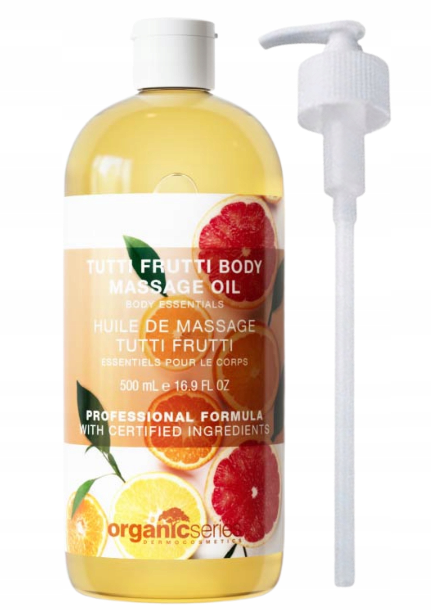 

Organic Olej Oliwka do masażu tutti frutti 500ml