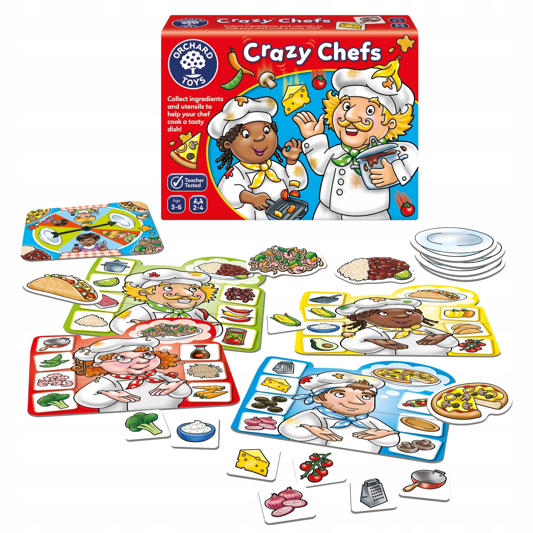 Crazy Chefs Game kuchenne rewolucje Orchard Toys
