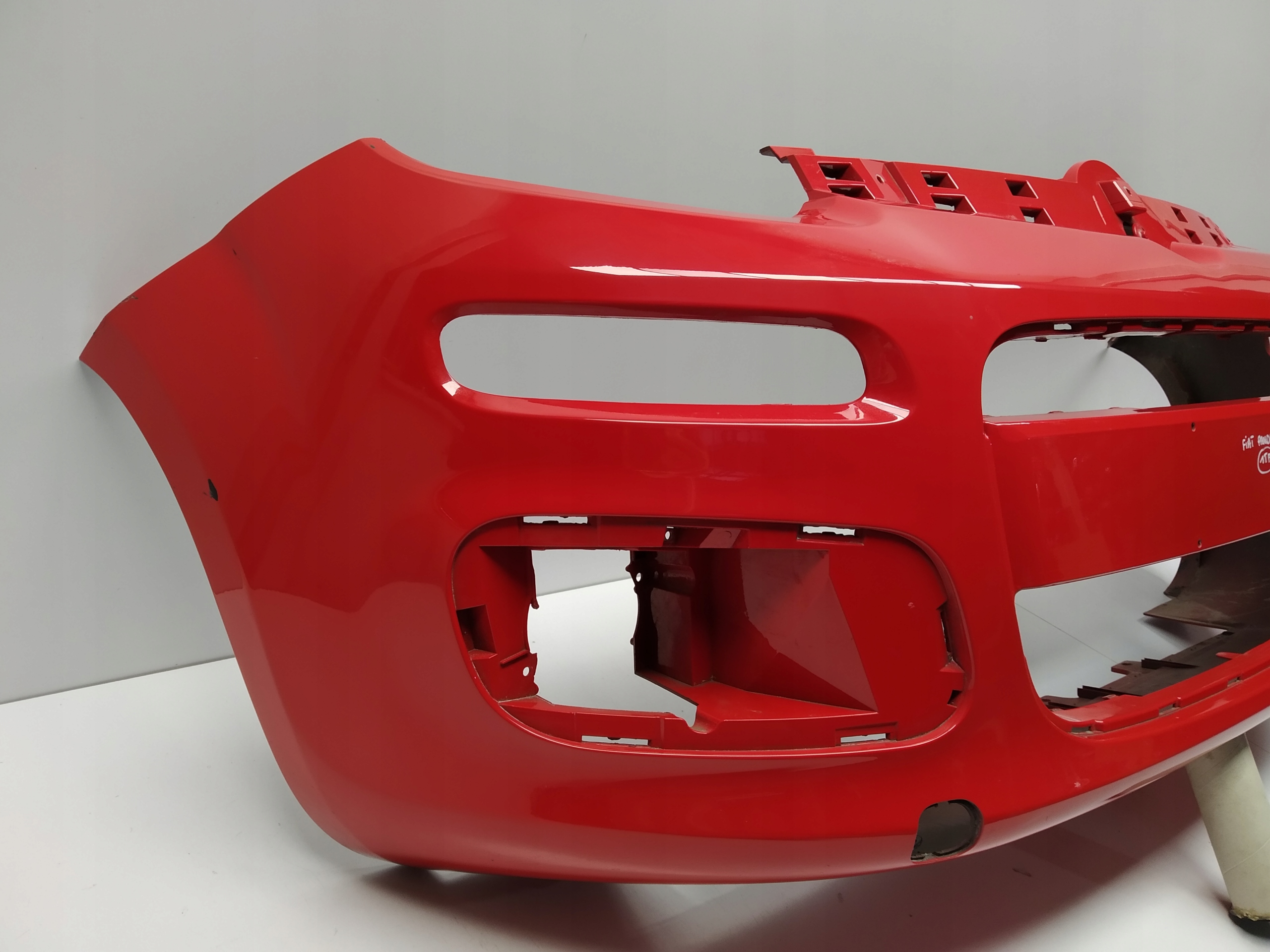 11+ Fiat Panda 3 III bumper front original red