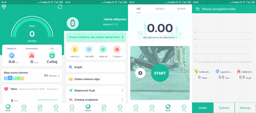 SMARTWATCH ZEGAREK DO IPHONE SAMSUNG HUAWEI XIAOMI Materiał paska silikon
