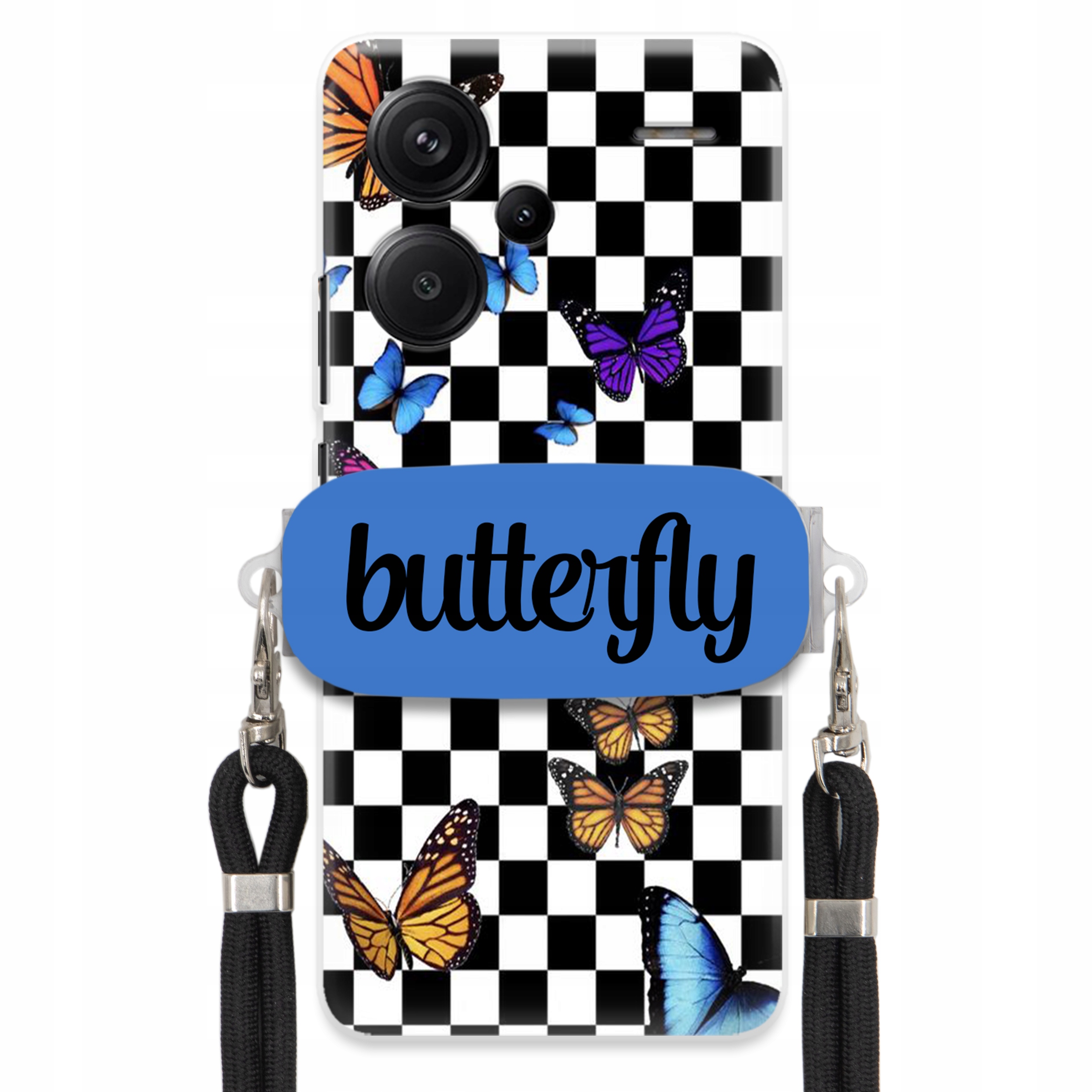 Puzdro Pre Xiaomi Redmi Note 13 Pro Plus 5G Puzdro Obdĺžnikový Držiak Na Motýle