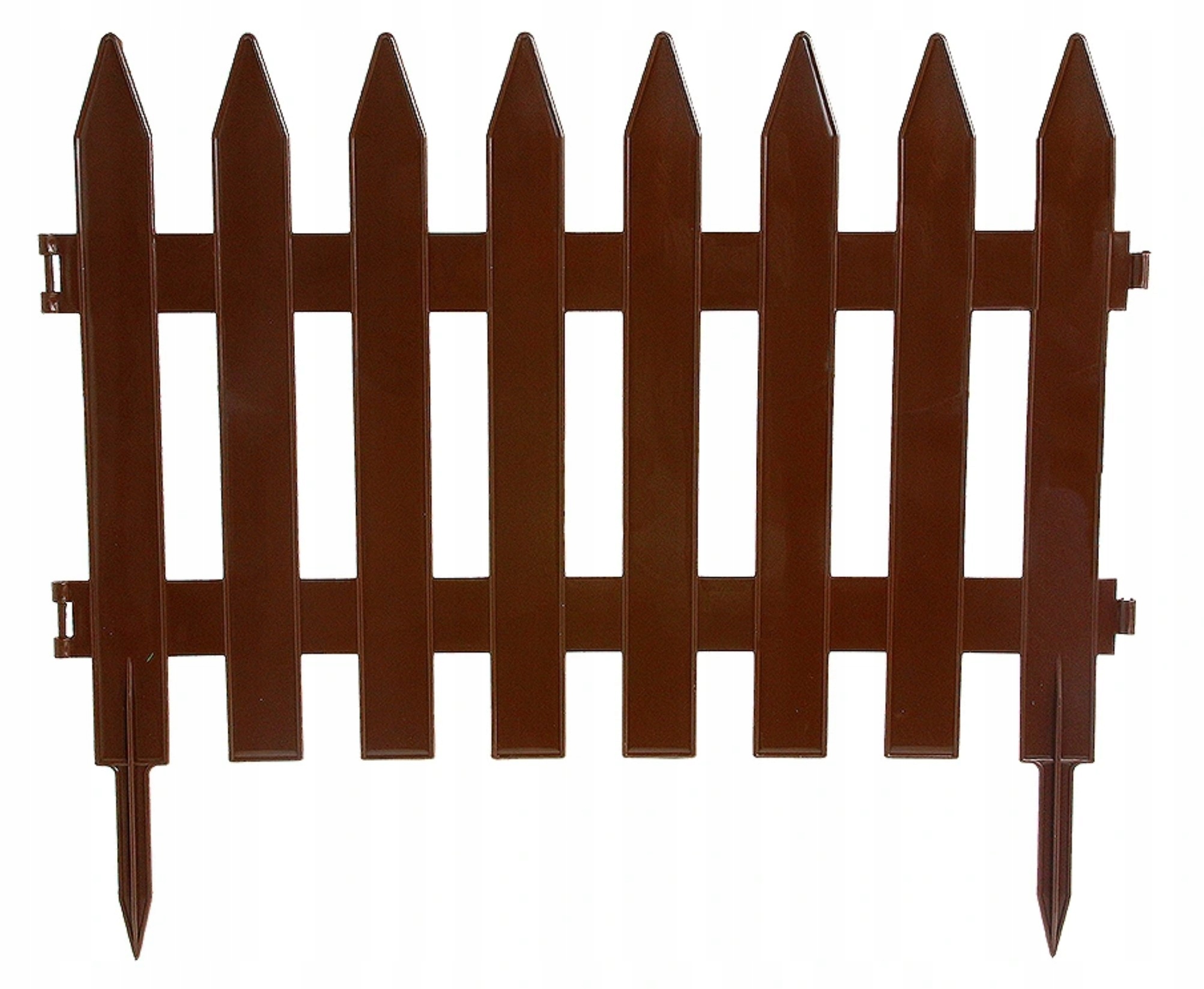 

Płotek plastikowy palisada ogrodowa 3,2m brązowa