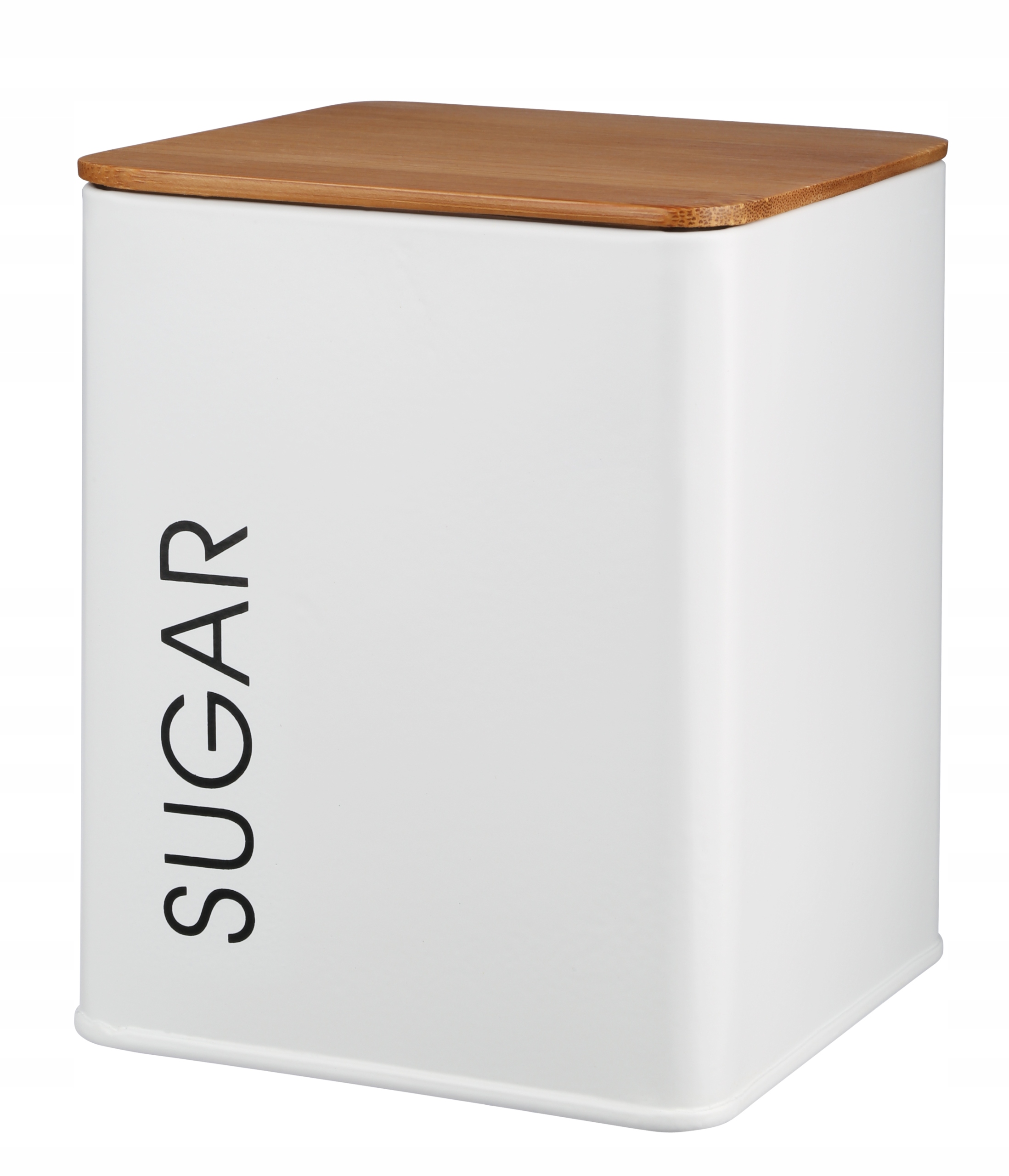 PUSZKA POJEMNIK NA CUKIER KAWĘ BIAŁY MAT BAMBUS Kod producenta 29472