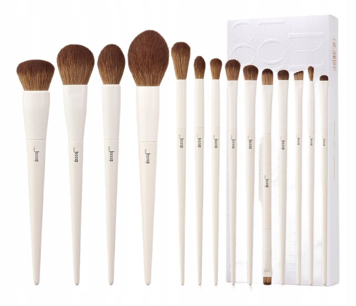 Jessup Luxury Light Gray Komplexní Sada štětců t329 14 ks