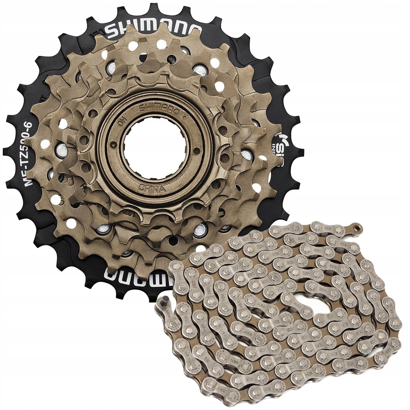 

Wolnobieg Shimano MF-TZ-500 6 Rz Łańcuch CN-HG40