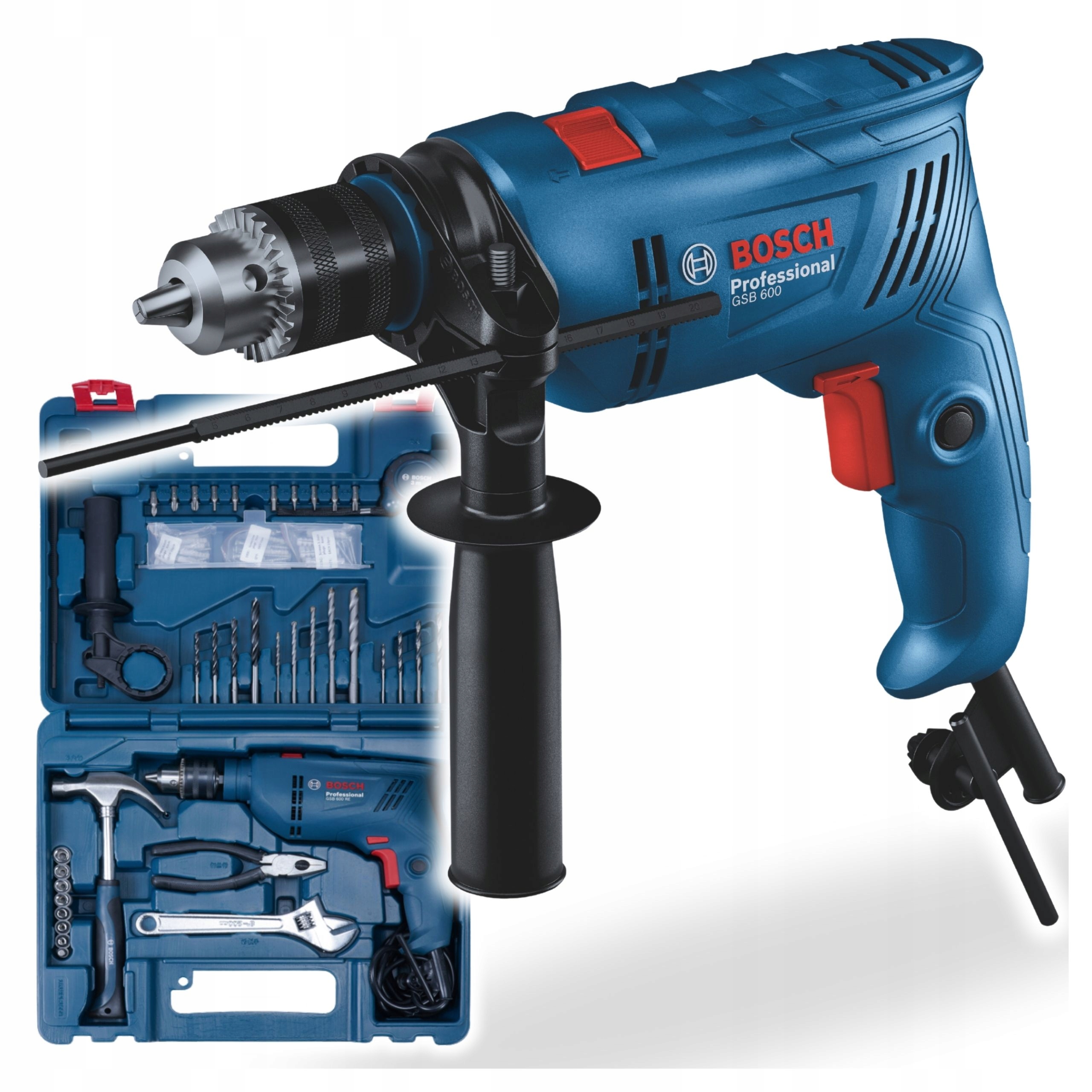 Bosch Professional Gsb 600 Wiertarka udarowa sieciowa osprzęt 06011A0321