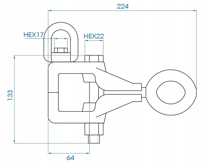 KING TONY Szczeka klamra blacharska 37mm 3T Producent code 9CD21