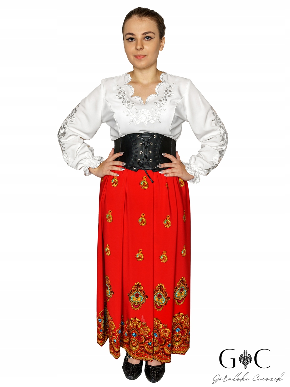 

spódnica góralska Długa regionalna Folkowa Maxi