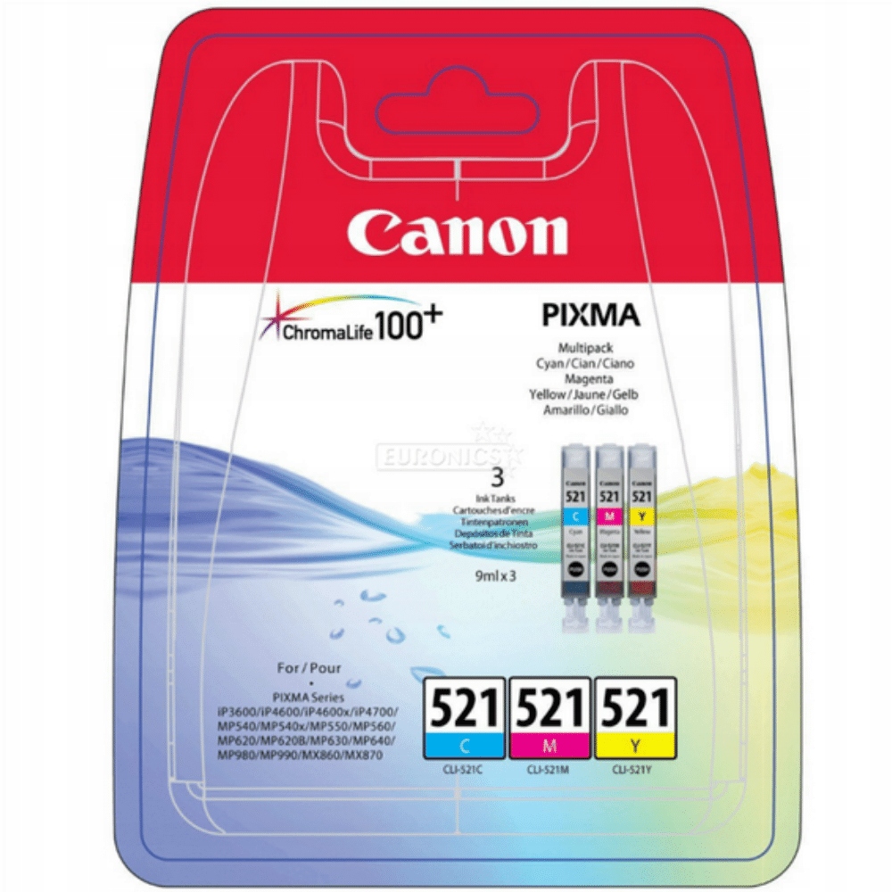 Atrament Canon 2934B010, trojfarebný (azúrová, purpurová, žltá)