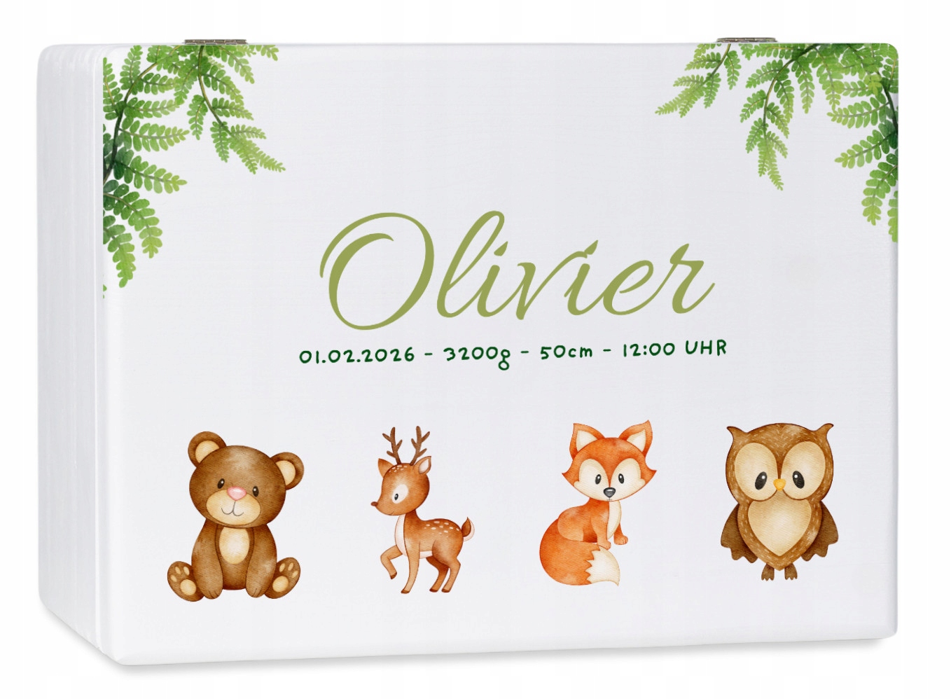 Personalizovaná Krabička Vzpomínek 40x30 Potisk Křest Narozeniny Baby Shower