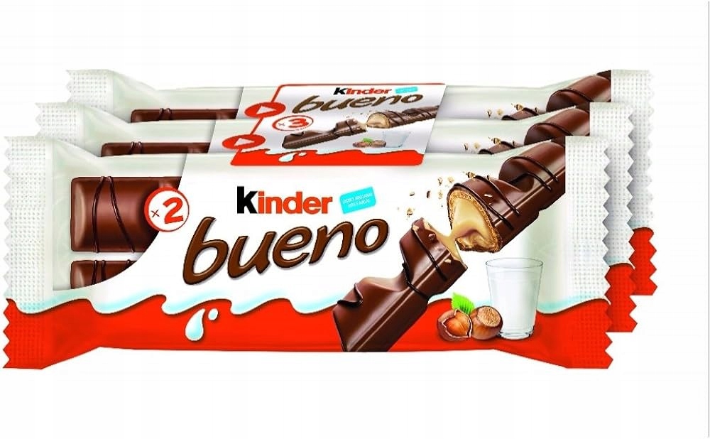 Levně Kinder Bueno Tyčinka s krémovou oříškovou náplní 3 kusy 43g 10 kusů
