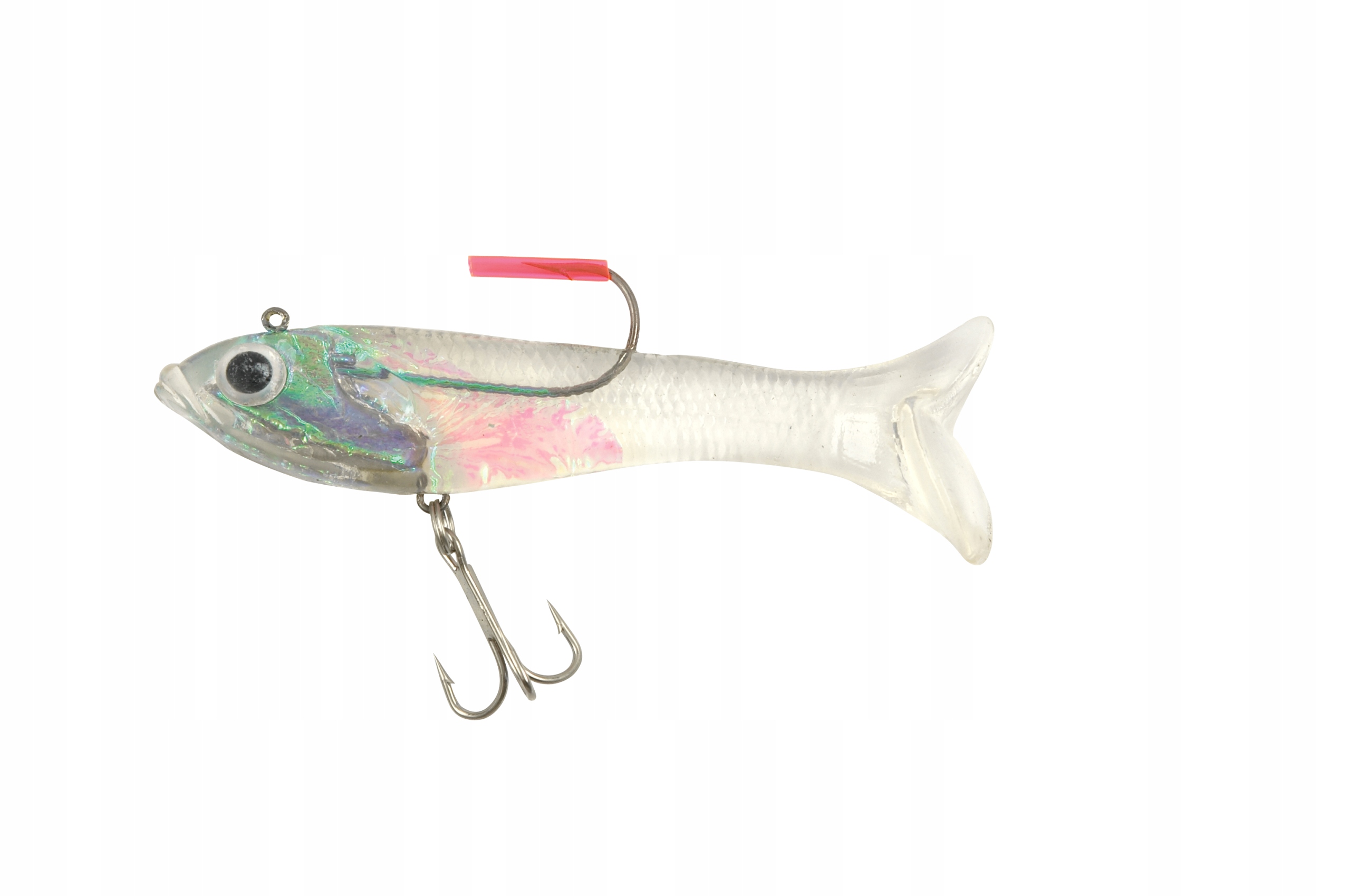 Ripper uzbrojony Turbo Shad White Pearl 10cm 3x