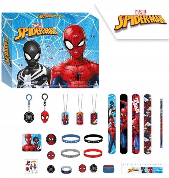 Адвент-календарь Kids Euroswan Avengers Spider-Man, 24 фигурки-брелока — фото 8