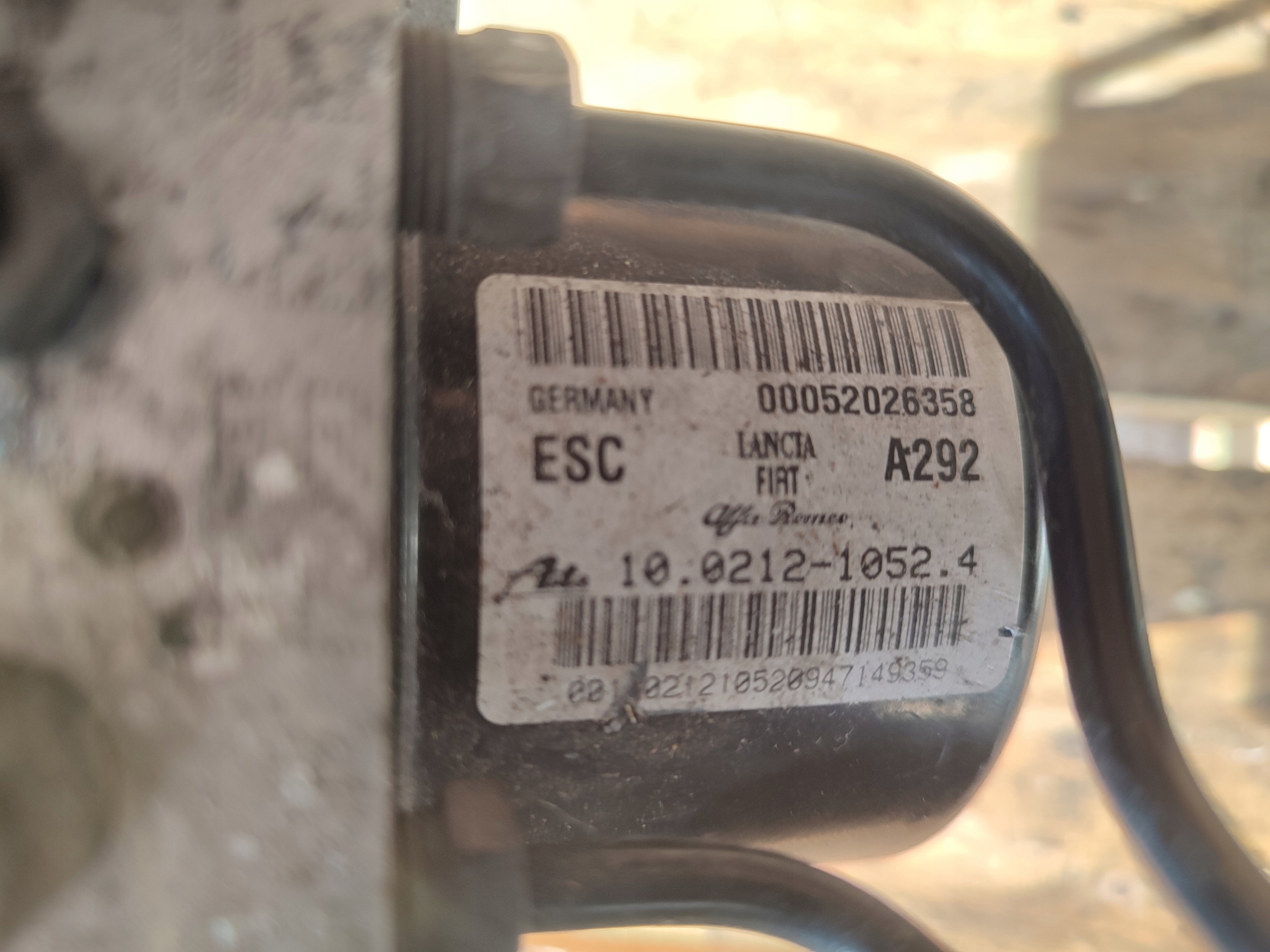 Pompa ABS FIAT DOBLO OPEL COMBO 00052026358