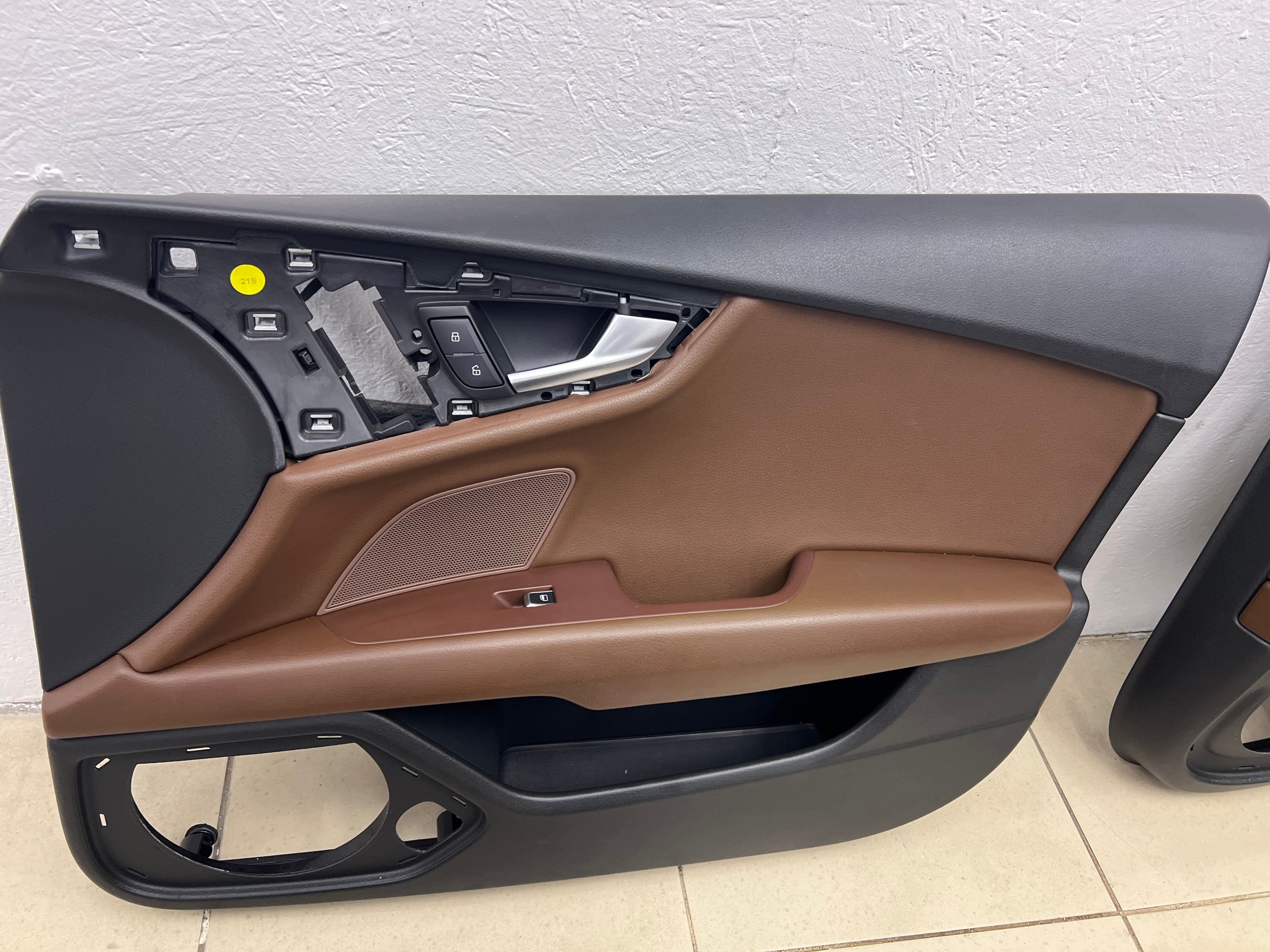AUDI A7 C7 4G 10-14 seats side KOMPLET leather BRAZOWE GRZANE