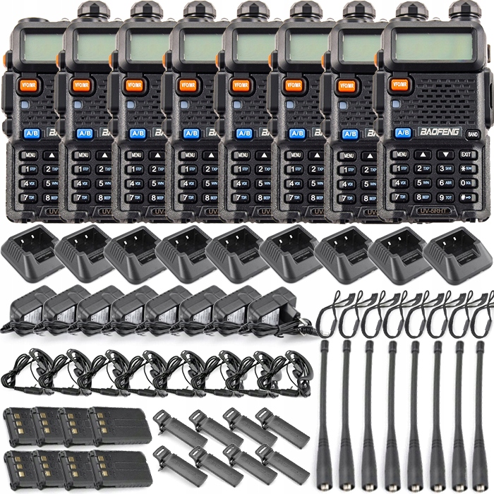 Radiotelefon Vysílačka Baofeng UV-5R Ht 5W 8x