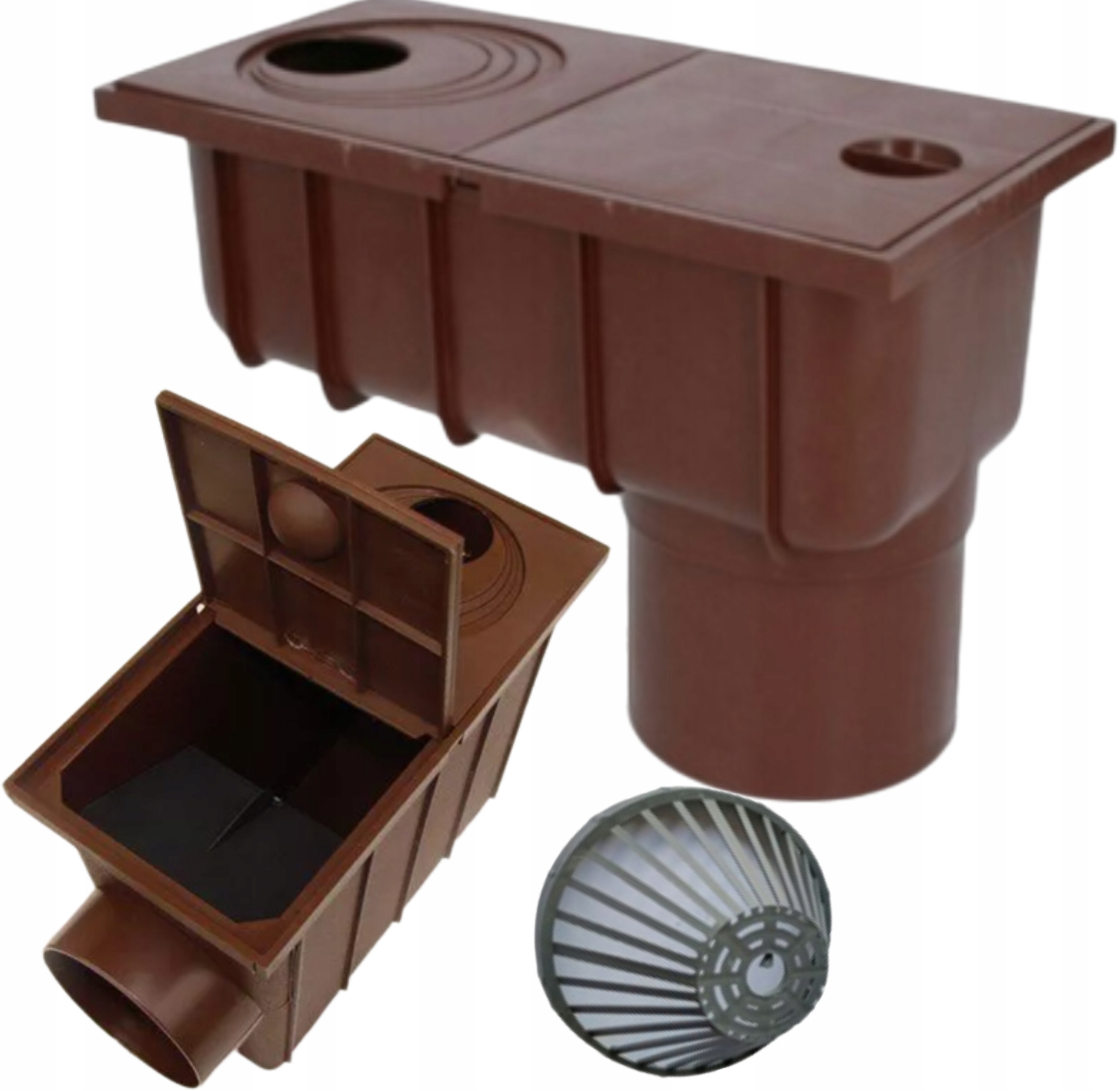 

Osadnik dolny rynny od fi 50 do fi 110 mm Uni brąz