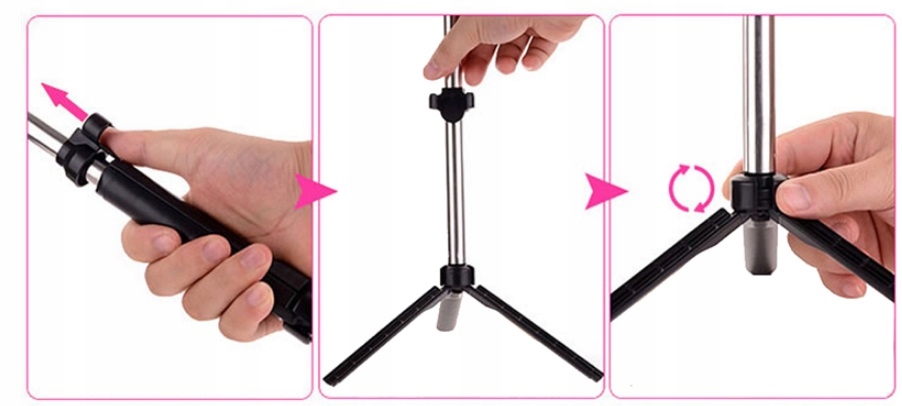 UCHWYT STATYW na telefon BLUETOOTH SELFIE Pilot KIJEK DO SELFIE Stan opakowania oryginalne