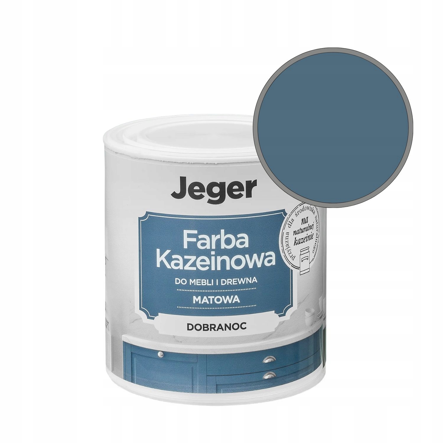 Farba Do Mebli I Drewna Kazeinowa Matowa 0,5L Dobranoc