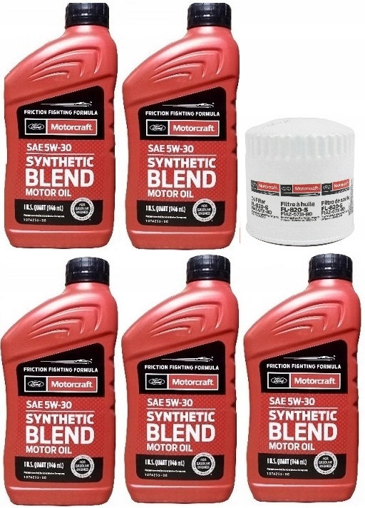 MOTORCRAFT 5W30 5 L + FILTR MUSTANG 4,0 2005-2010