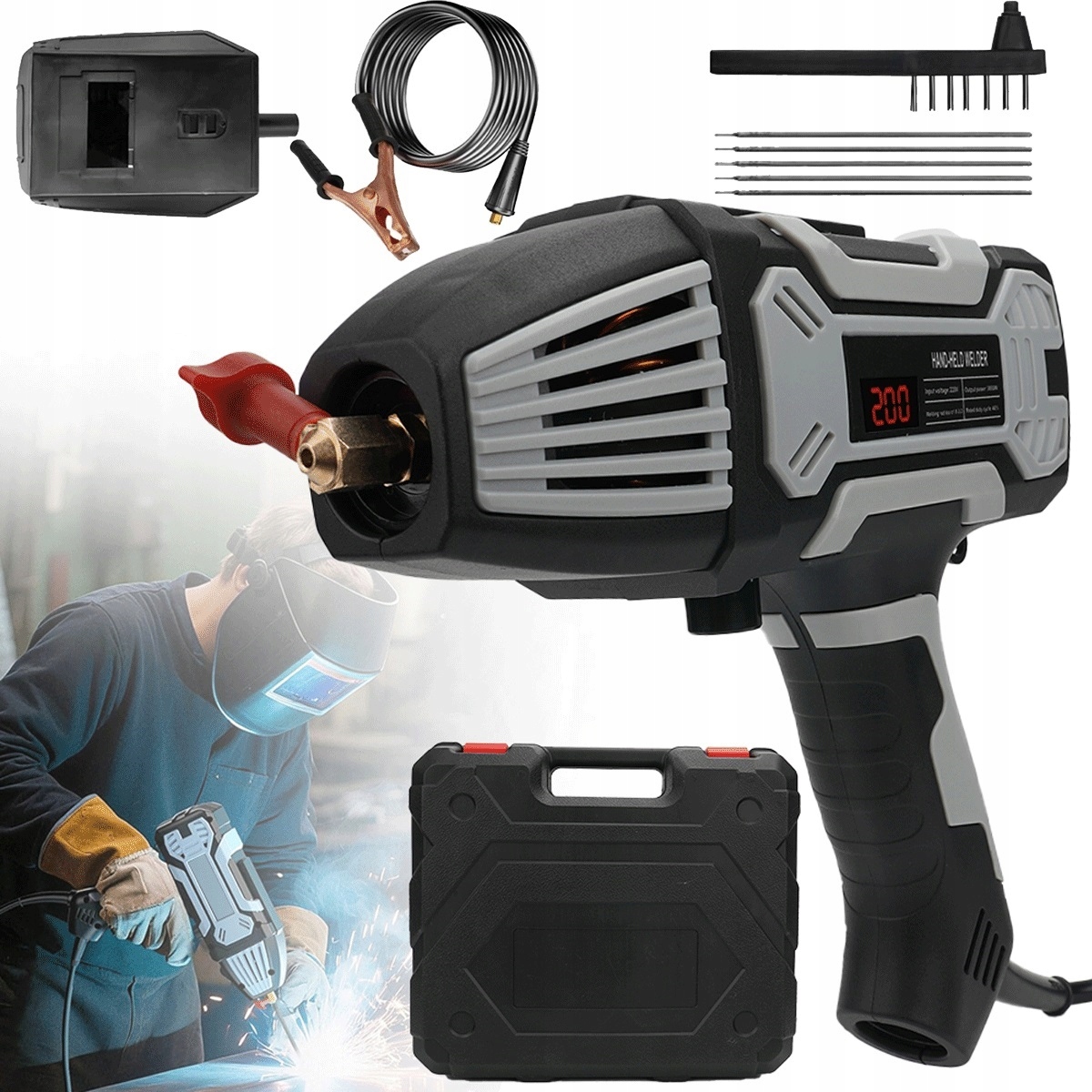 200A invertorová svářečka Igbt s horkým zapalováním a digitálním panelem