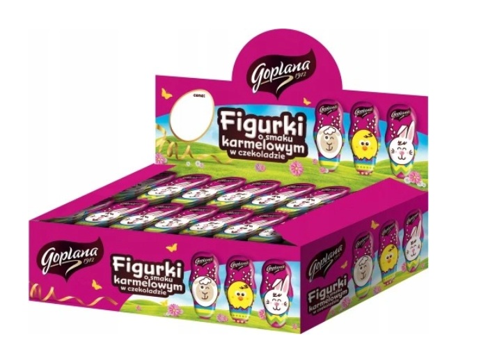 Levně 80x 30g Goplana beránek velikonoční figurka z čokolády Karton
