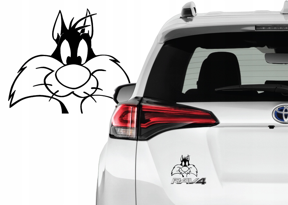 

Naklejka na samochód kot Sylwester Looney Tunes
