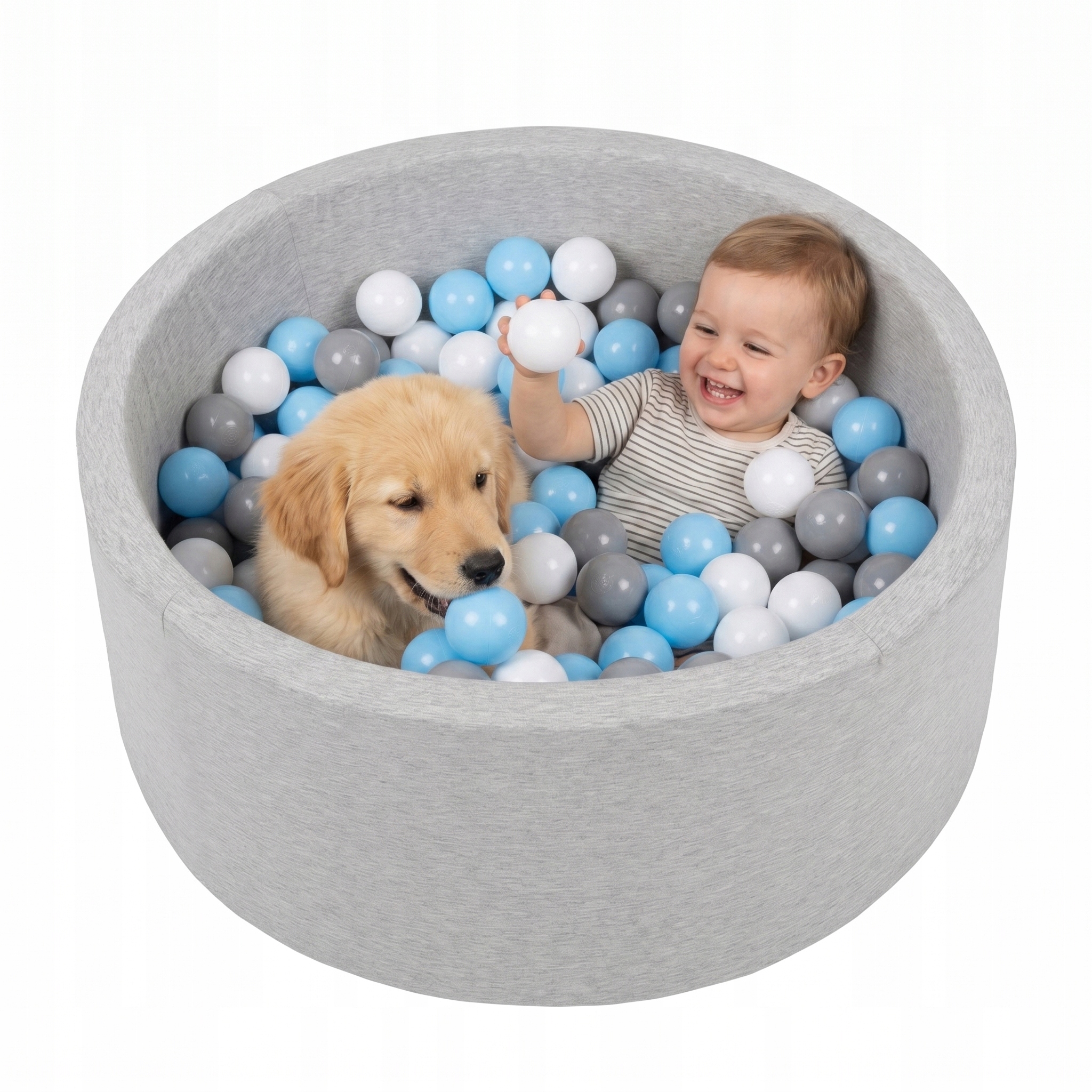 Petsona Suchý bazén pro zvířata s míčky 6 cm/150 míčků, pěnový bazén