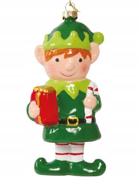 BOMBKA ELF ZIELONY BOŻE NARODZENIE CHOINKA