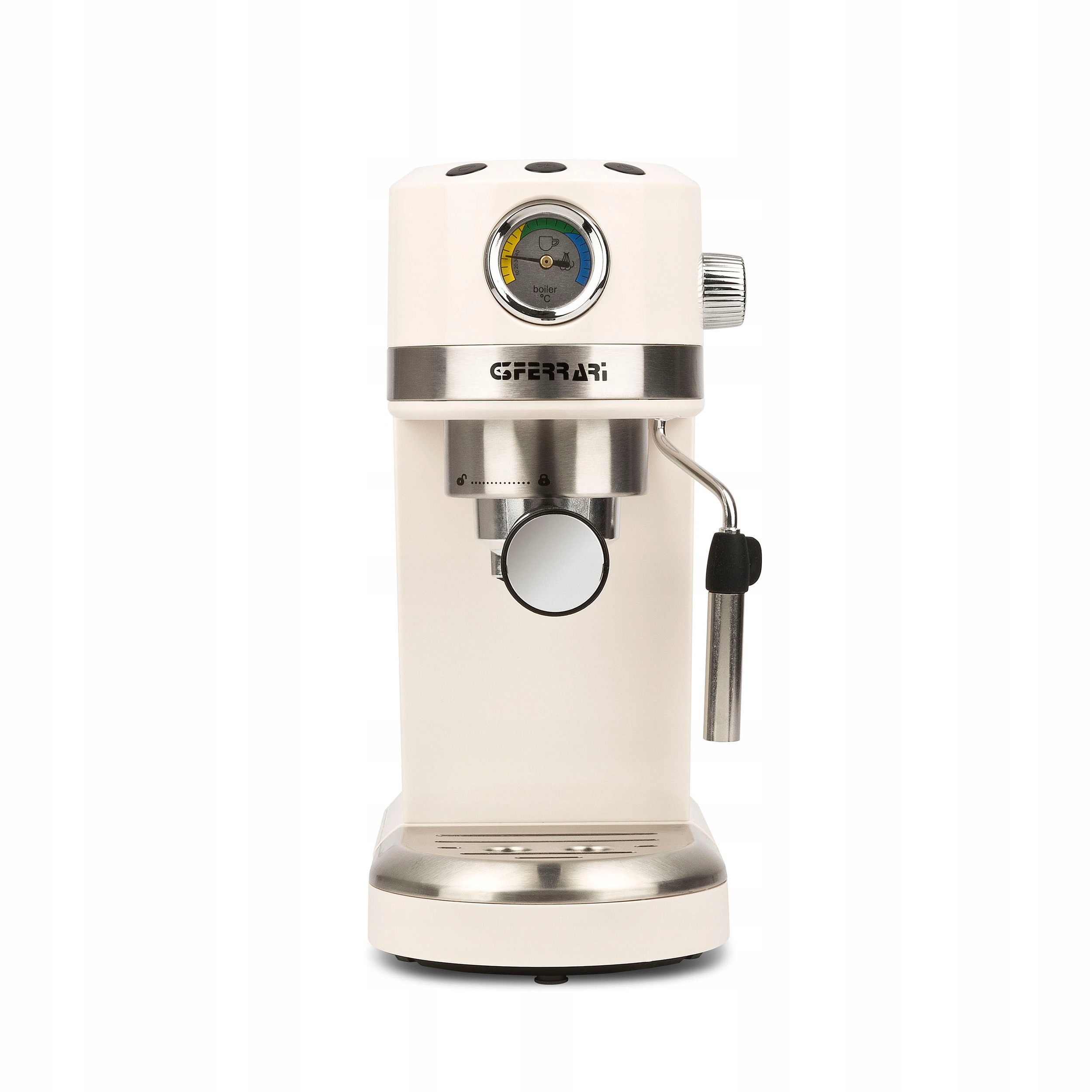 Pákový kávovar G3Ferrari, G1016801, 15 Bar, 3 filtry, objem 1,4 l, teploměr