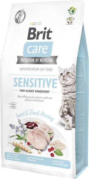Brit Care Cat Grain-free Sensitive Insect Herring Karma Dla Kota 7kg
