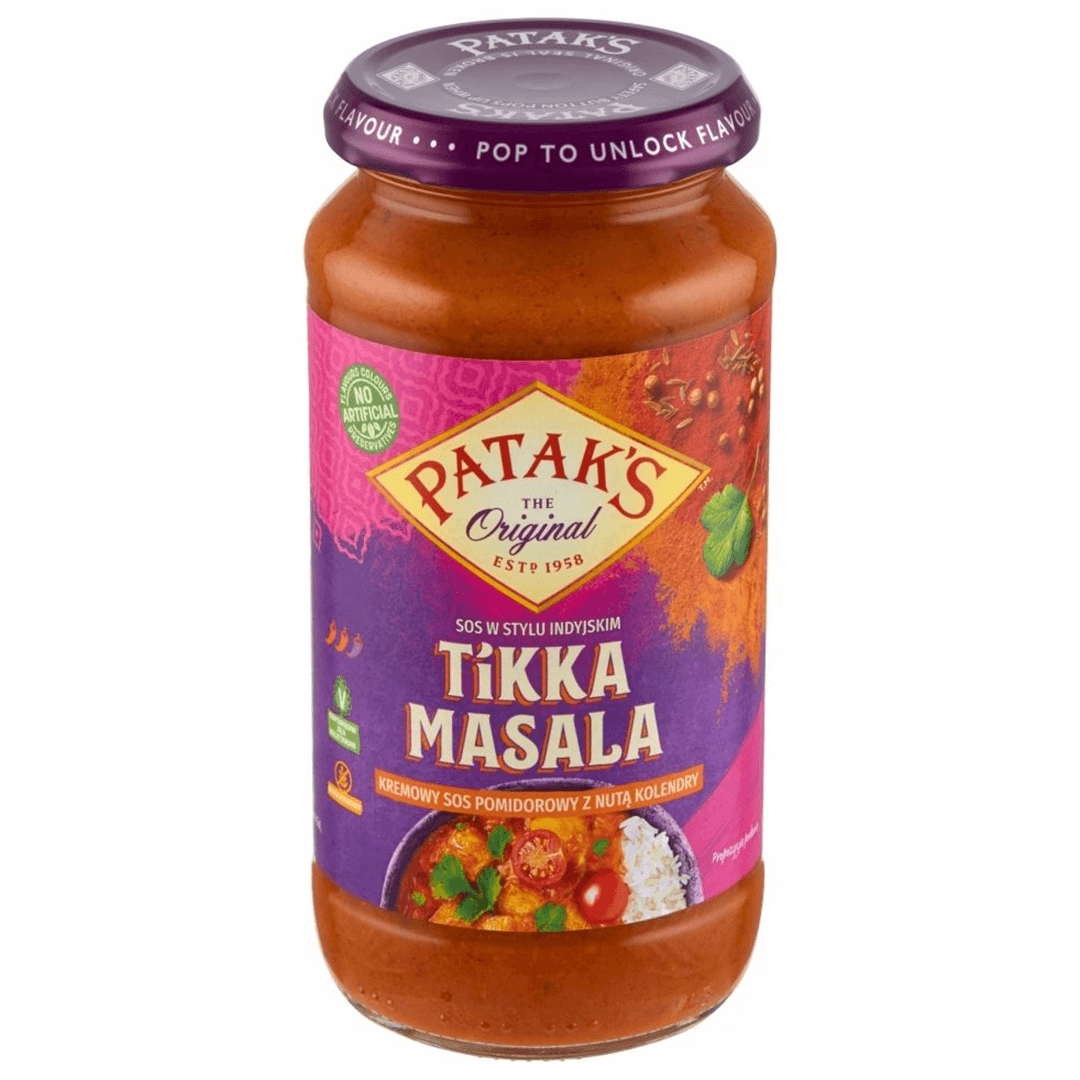 

Pataks Indyjski Sos Pomidorowy Tikka Masala 450g