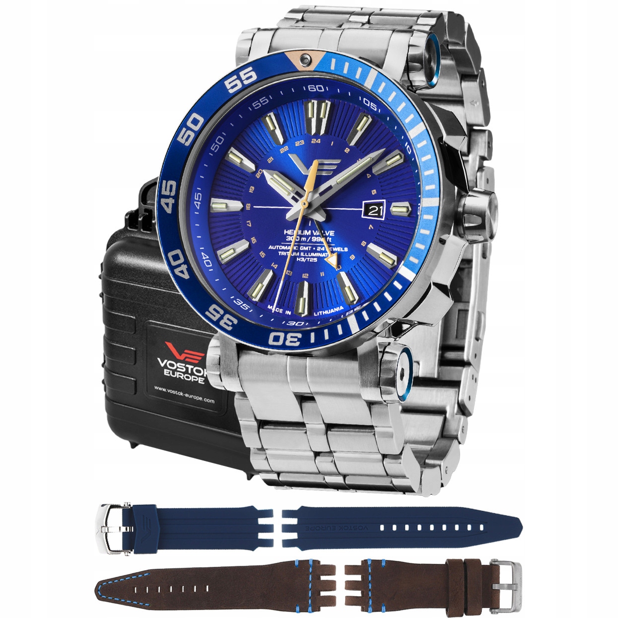 Pánské Hodinky Vostok Europe NH34-575A716B stříbrný náramek