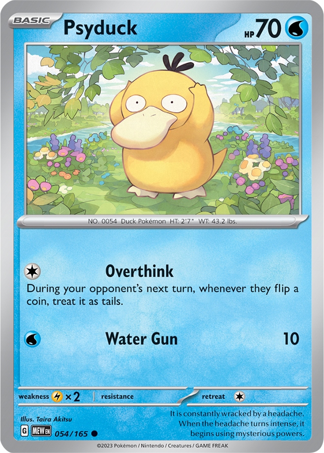コダック ブラックスタープロモ ポケモンカード 英語版 Psyduck