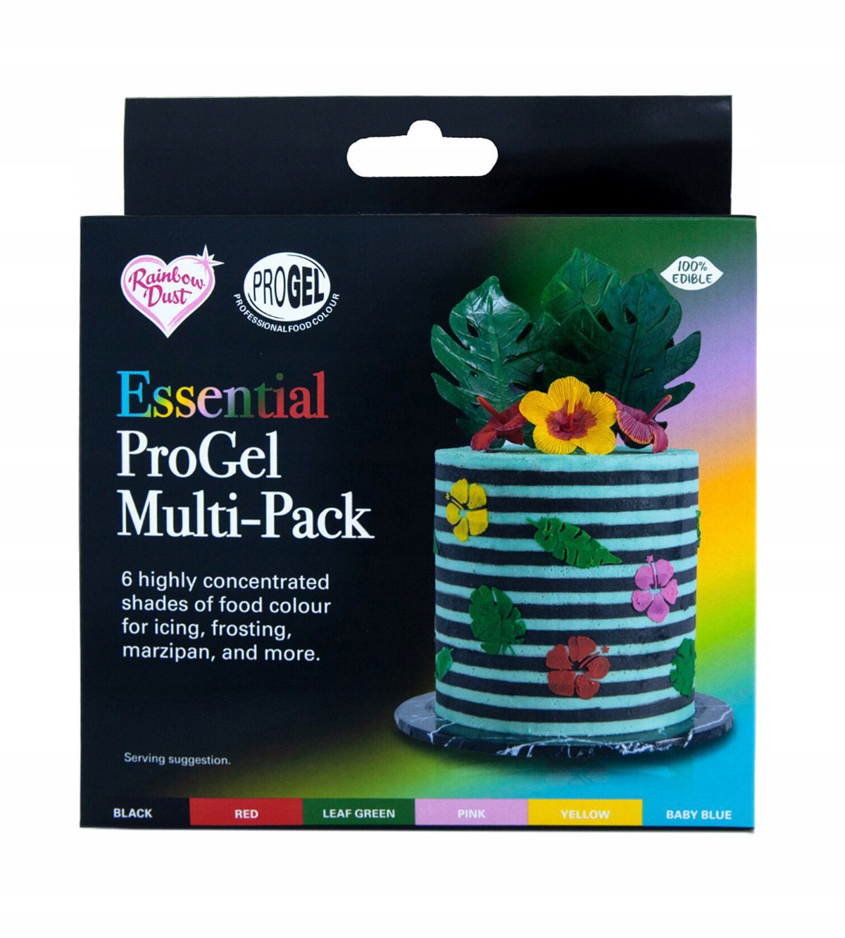 Gelové barvivo Rainbow Dust 6 ks vícebarevné