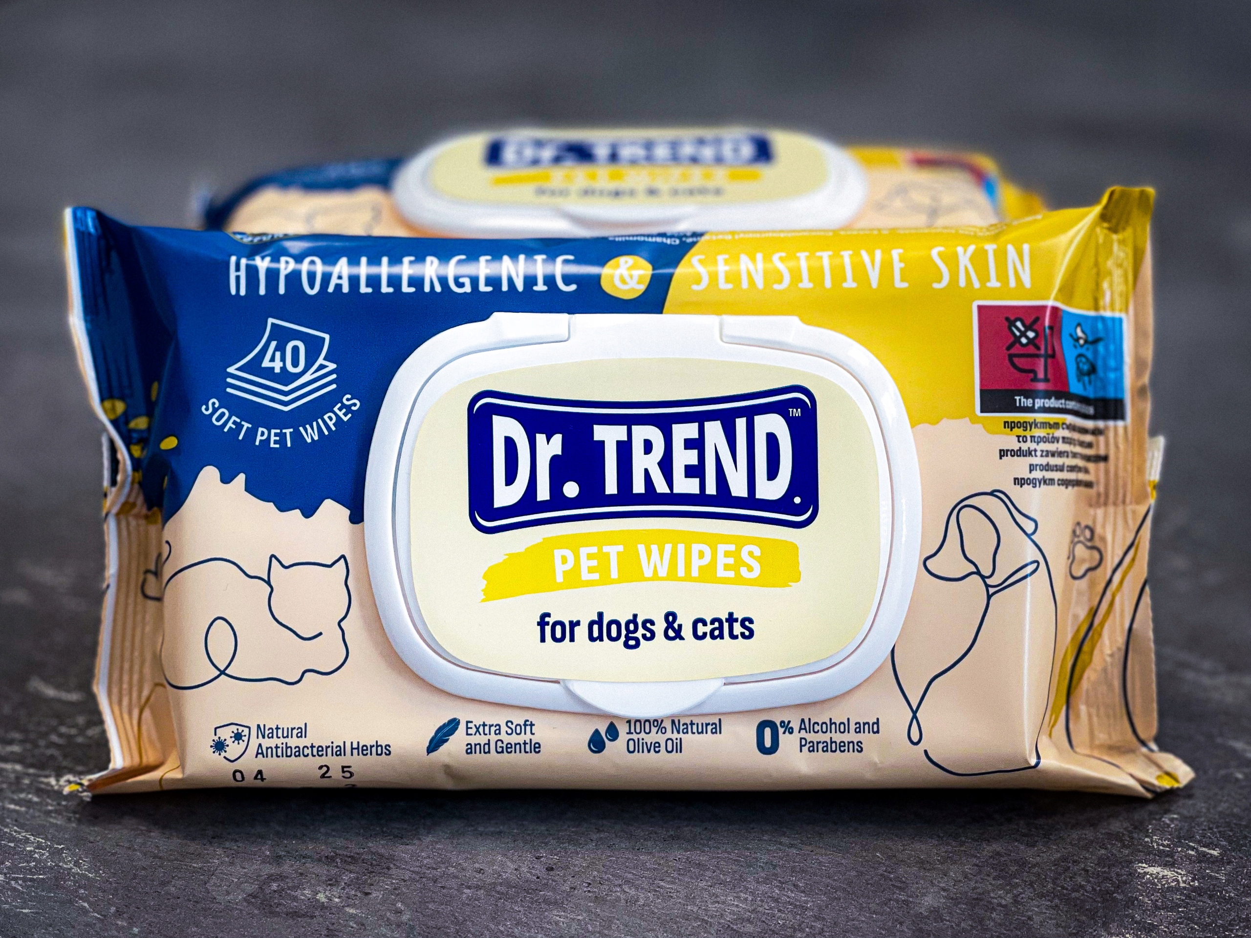 

Chusteczki pielęgnacyjne Dr. Trend dl psów i kotów