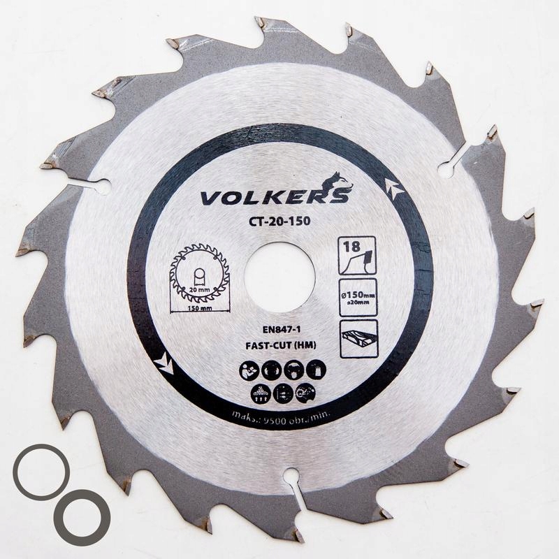 

Piła tarczowa do drewna 150 x 20 mm T18