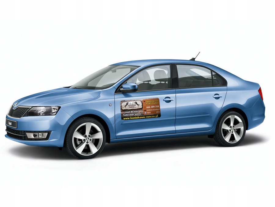 Magnes na samochód auto 100x30 cm 2 szt PROJEKT Producent Inna