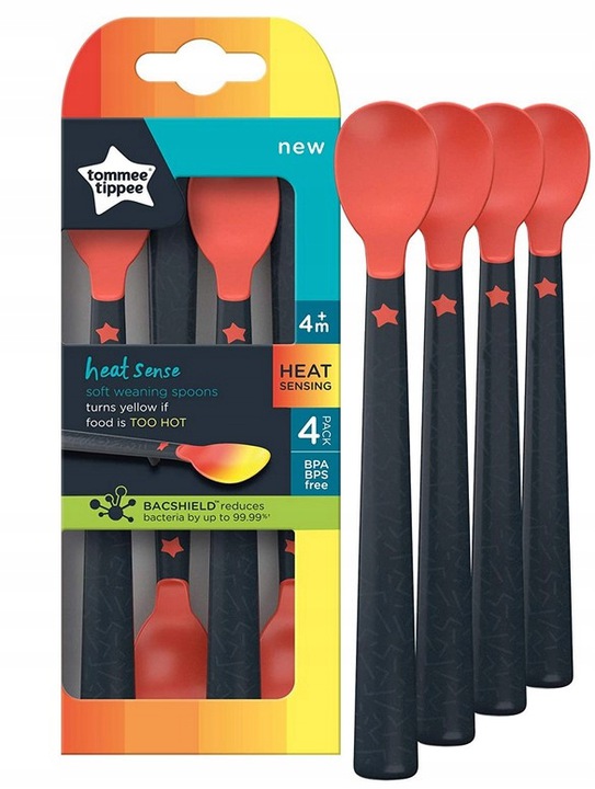 

Tommee Tippee Łyżeczka Z Czujnikiem Ciepła 4m+4SZT
