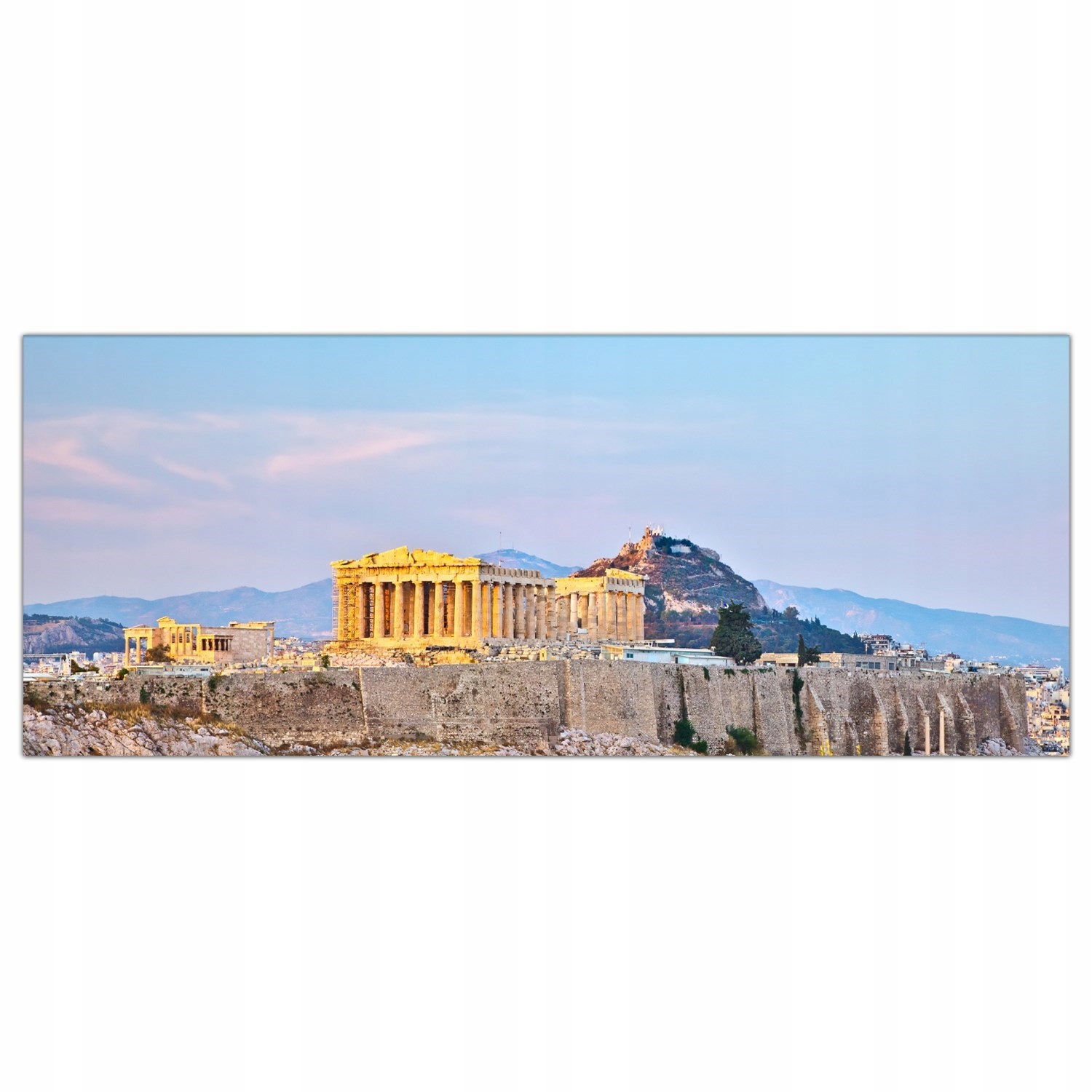 Řecko Město Akropolis 125x50 Tvrzené sklo panel