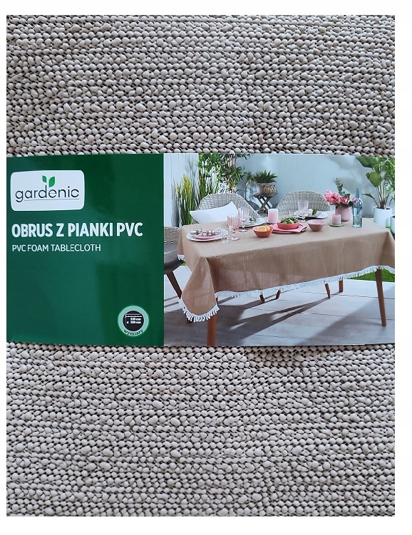 

Obrus ogrodowy pianka Pvc Gardenic jasnobrązowy